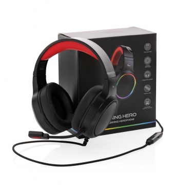 Logo trade advertising products picture of: RGB gaming headset