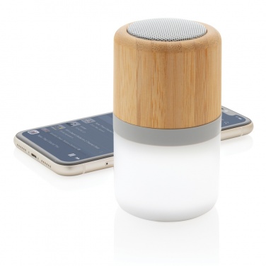 Logotrade corporate gift picture of: Bamboo colour changing 3W speaker light