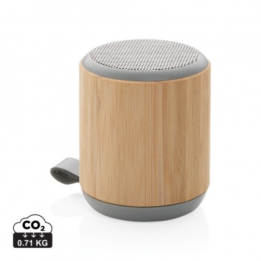 Logotrade promotional giveaway picture of: Bamboo and fabric 3W wireless speaker