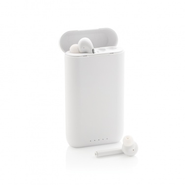 Logo trade advertising product photo of: Liberty TWS earbuds with 5.000 mAh powerbank