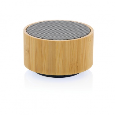 Logo trade promotional giveaway photo of: RCS recycled plastic and bamboo 3W wireless speaker