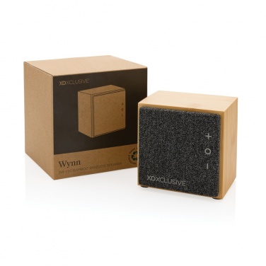 Logo trade promotional items picture of: Wynn 5W bamboo wireless speaker