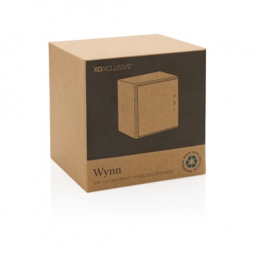 Logotrade promotional product picture of: Wynn 5W bamboo wireless speaker