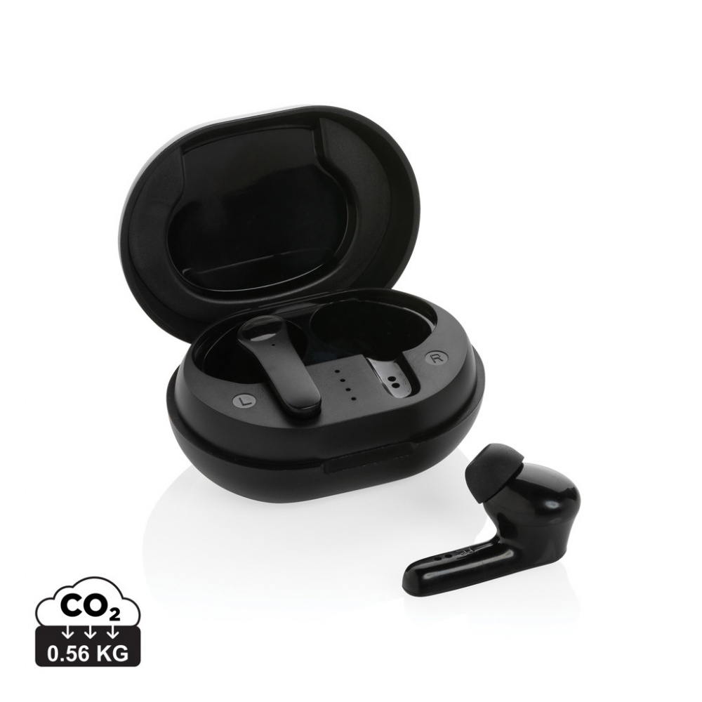 Logotrade promotional giveaway image of: RCS standard recycled plastic TWS earbuds