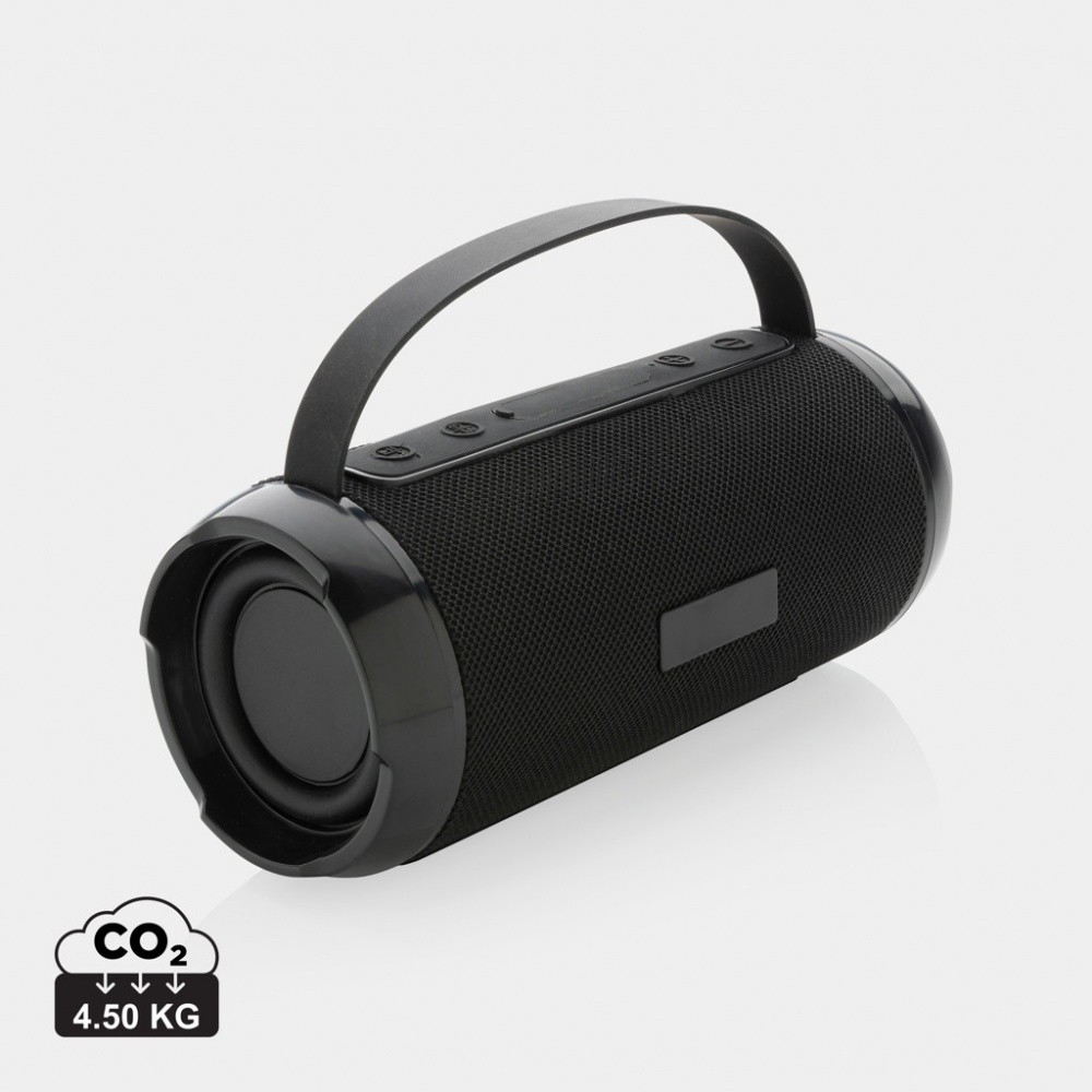 Logo trade promotional gift photo of: RCS recycled plastic Soundboom waterproof 6W speaker