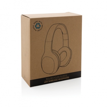 Logotrade promotional merchandise picture of: RCS recycled plastic JAM wireless headphone