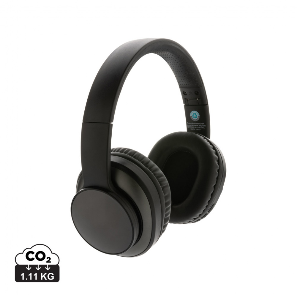 Logotrade advertising product image of: Terra RCS recycled aluminium wireless headphone