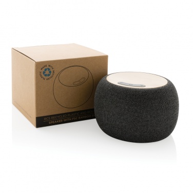 Logo trade promotional giveaway photo of: RCS Rplastic/PET and bamboo 5W speaker