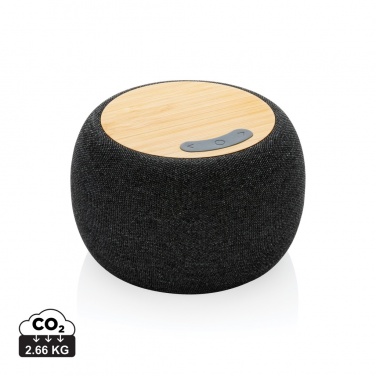 Logotrade promotional product image of: RCS Rplastic/PET and bamboo 5W speaker