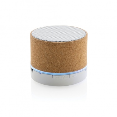 Logo trade promotional gifts image of: Cork 3W wireless speaker