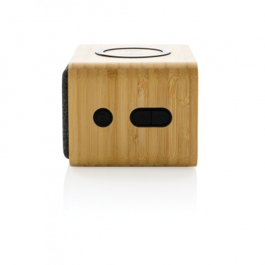 Logotrade promotional merchandise photo of: RCS Rplastic 3W speaker with bamboo 5W wireless