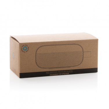 Logotrade promotional giveaway picture of: RCS recycled plastic Soundbox 5W speaker