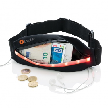 Logo trade promotional merchandise picture of: Running belt with LED