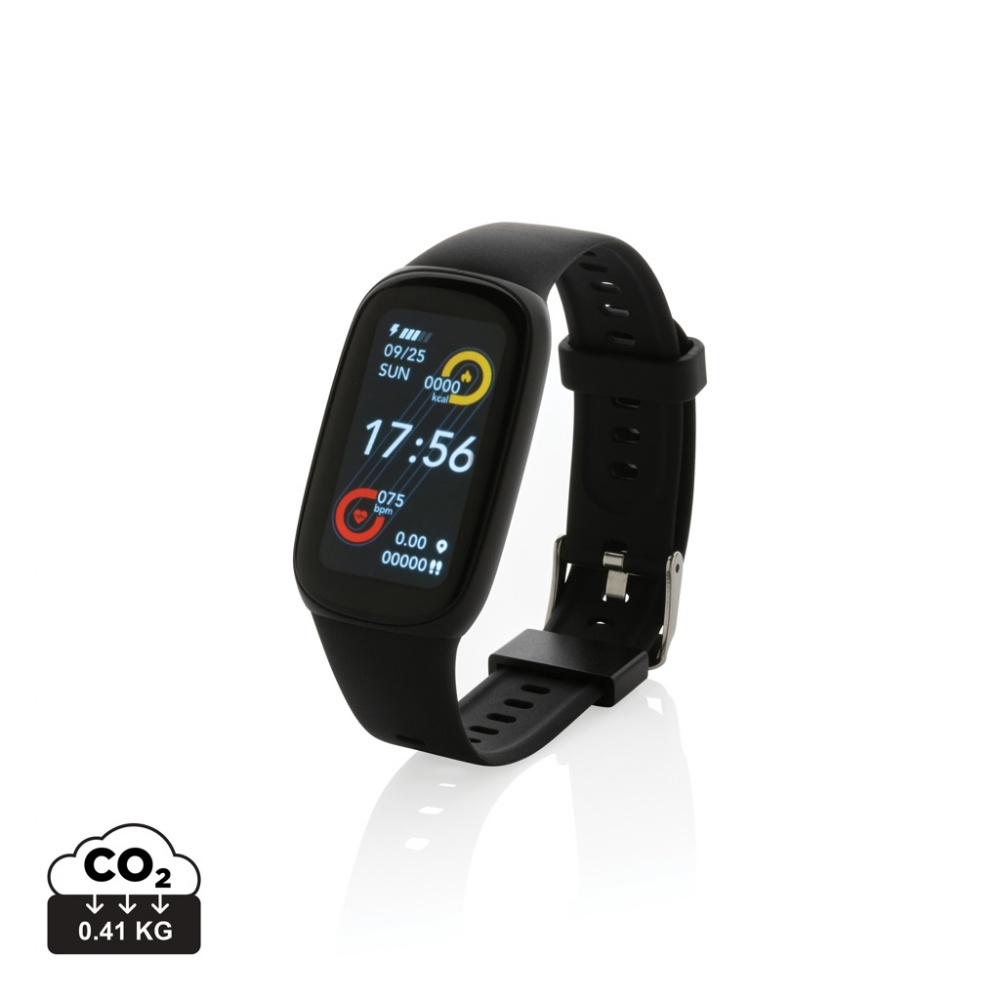 Logo trade promotional merchandise image of: RCS recycled TPU  activity watch 1.47'' screen with HR