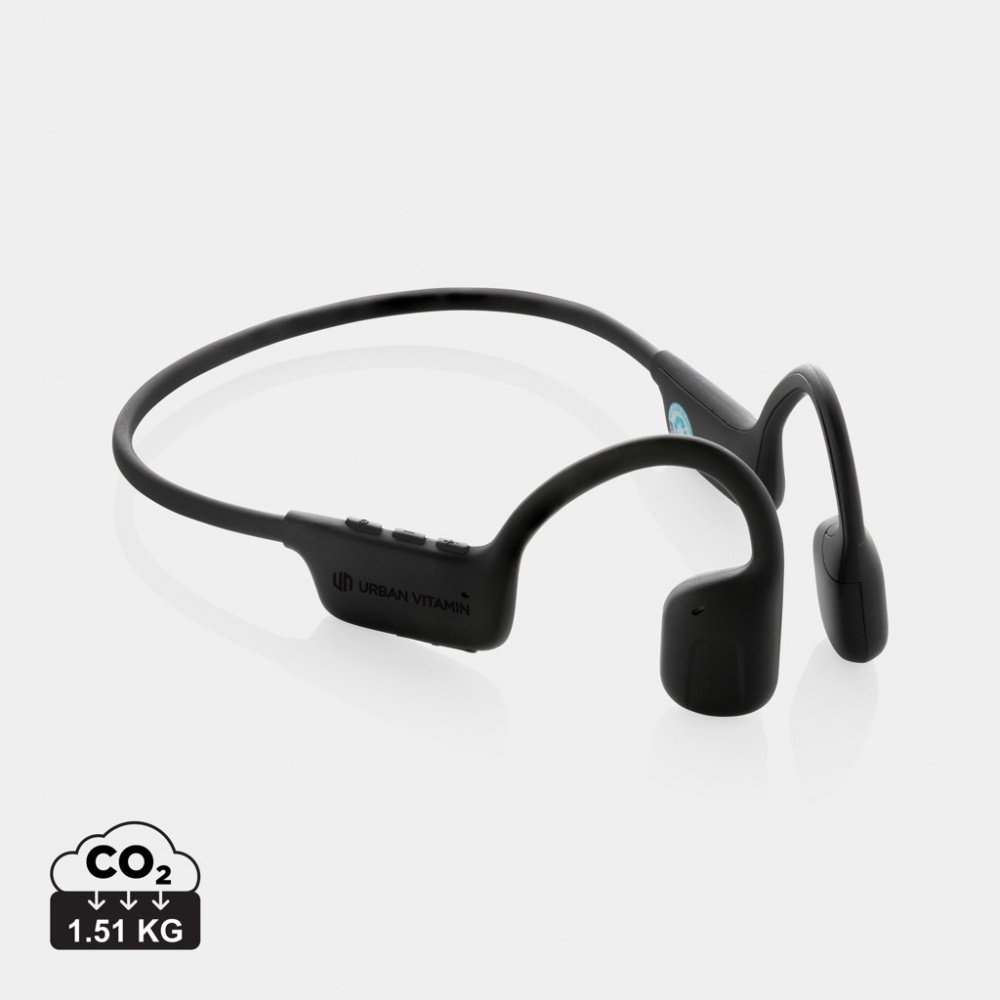 Logo trade promotional products picture of: Urban Vitamin Glendale RCS rplastic air conductive headphone