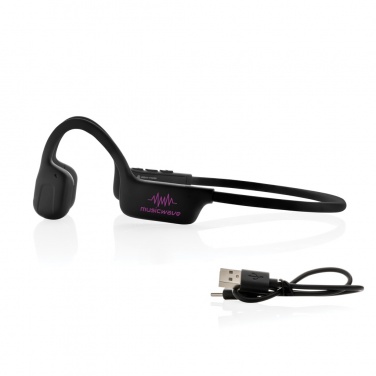 Logotrade promotional gift image of: Urban Vitamin Glendale RCS rplastic air conductive headphone