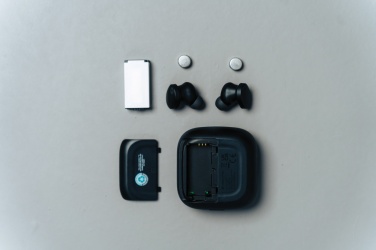 Logotrade corporate gift image of: Lakewood RCS recycled and repairable wireless earbuds