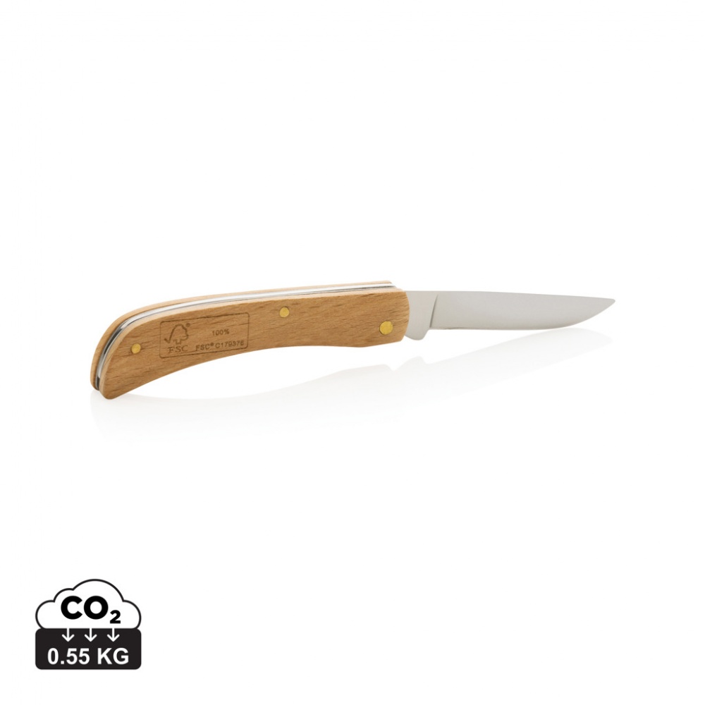 Logo trade business gifts image of: Wooden knife