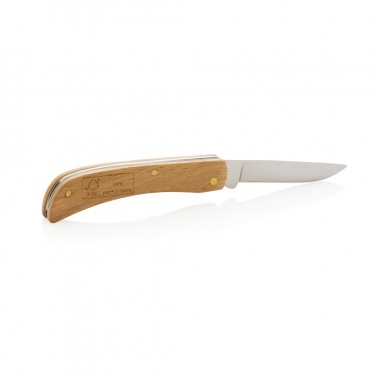 Logo trade business gifts image of: Wooden knife