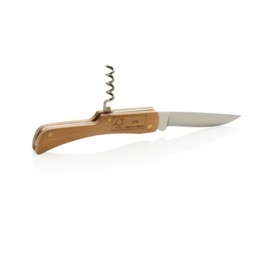 Logotrade advertising products photo of: Wooden knife with bottle opener