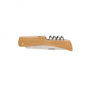 Logo trade advertising products image of: Wooden knife with bottle opener