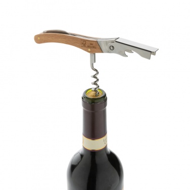 Logo trade advertising products image of: Wooden Corkscrew