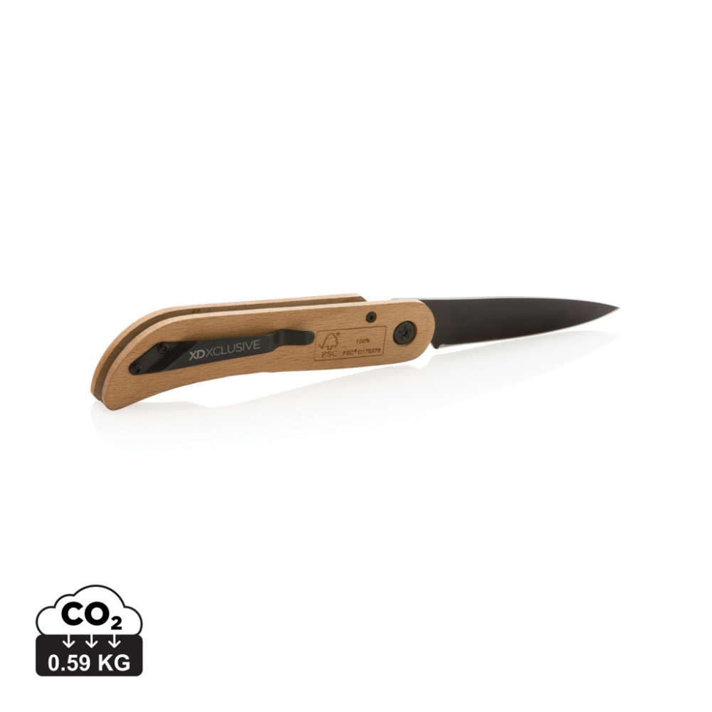 Logotrade promotional items photo of: Nemus Luxury Wooden knife with lock