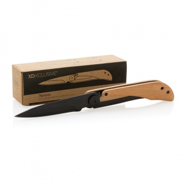 Logotrade promotional merchandise picture of: Nemus Luxury Wooden knife with lock