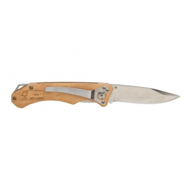 Logo trade business gift photo of: Wooden outdoor knife