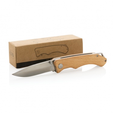 Logo trade business gifts image of: Wooden outdoor knife