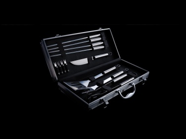 Logotrade promotional merchandise photo of: 12 pcs barbecue set in aluminium box