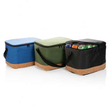 Logo trade promotional merchandise picture of: Impact AWARE™ XL RPET two tone cooler bag with cork detail