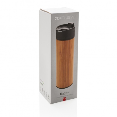 Logotrade corporate gift picture of: Bogota vacuum bamboo coffee mug