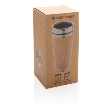 Logo trade business gift photo of: Bamboo tumbler