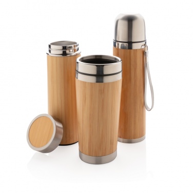 Logo trade promotional giveaways picture of: Bamboo tumbler