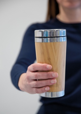 Logo trade promotional items image of: Bamboo tumbler