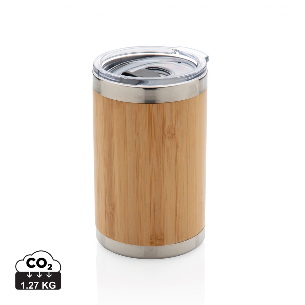 Logotrade corporate gift image of: Bamboo coffee to go tumbler