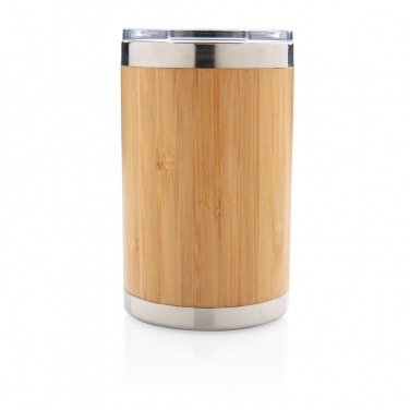 Logo trade business gifts image of: Bamboo coffee to go tumbler