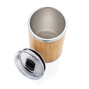 Logo trade promotional items image of: Bamboo coffee to go tumbler