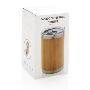 Logotrade business gift image of: Bamboo coffee to go tumbler