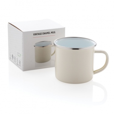 Logo trade promotional gifts image of: Vintage enamel mug