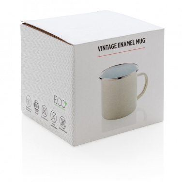 Logo trade advertising products image of: Vintage enamel mug