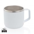 Stainless steel camp mug, white