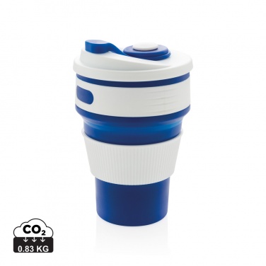 Logo trade promotional gift photo of: Foldable silicone cup