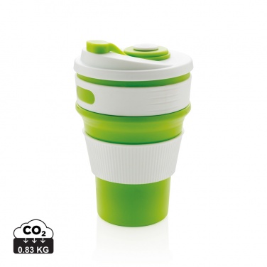 Logo trade advertising products image of: Foldable silicone cup