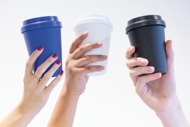 Logo trade promotional giveaway photo of: Reusable double wall coffee cup 300ml