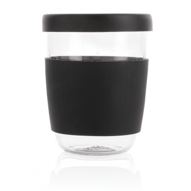 Logo trade promotional gifts picture of: Ukiyo borosilicate glass with silicone lid and sleeve