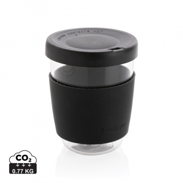 Logo trade corporate gifts picture of: Ukiyo borosilicate glass with silicone lid and sleeve