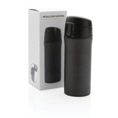 Logotrade promotional merchandise image of: Metallic easy lock vacuum mug