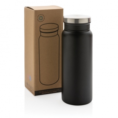 Logo trade promotional merchandise image of: RCS Recycled stainless steel vacuum bottle 600ML